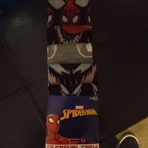 6 pairs marvel Spiderman socks adult size 8-12